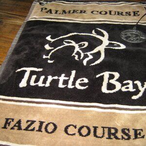 Turtle Bay Golf Towel and Metal  Bag Token